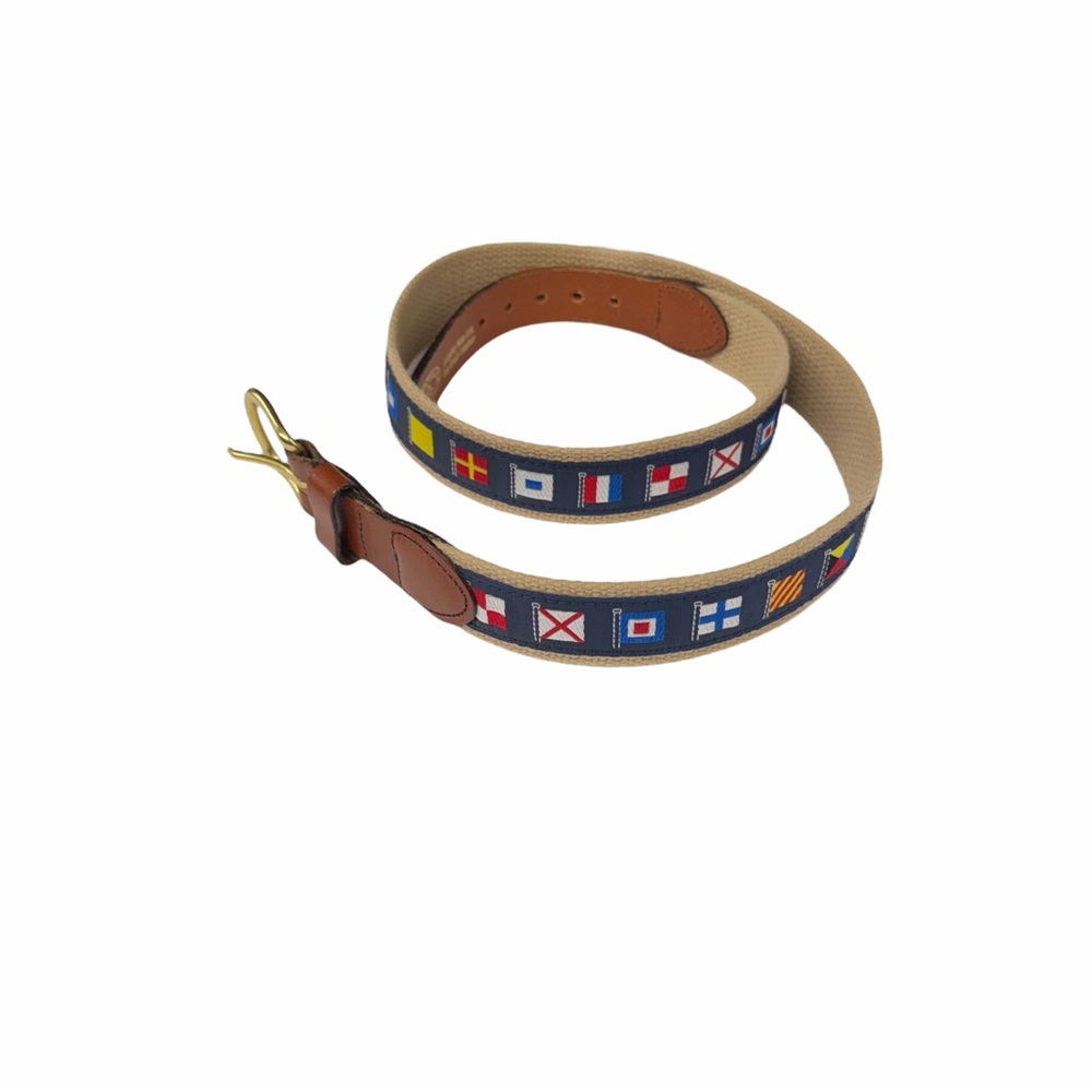 LEATHER MAN LTD Nautical Signal Flag‎ Belt – Size 34